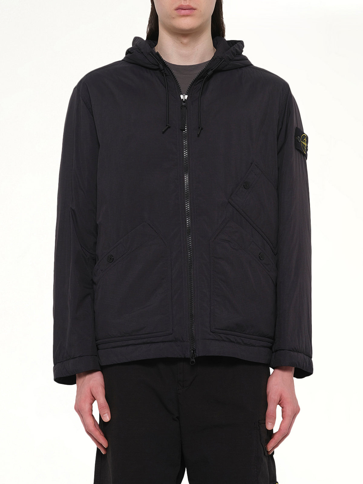 4100018 Ripstop Short Parka in Black