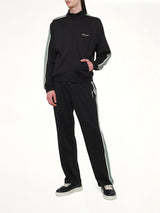 Taped Track Jacket in Jet Black