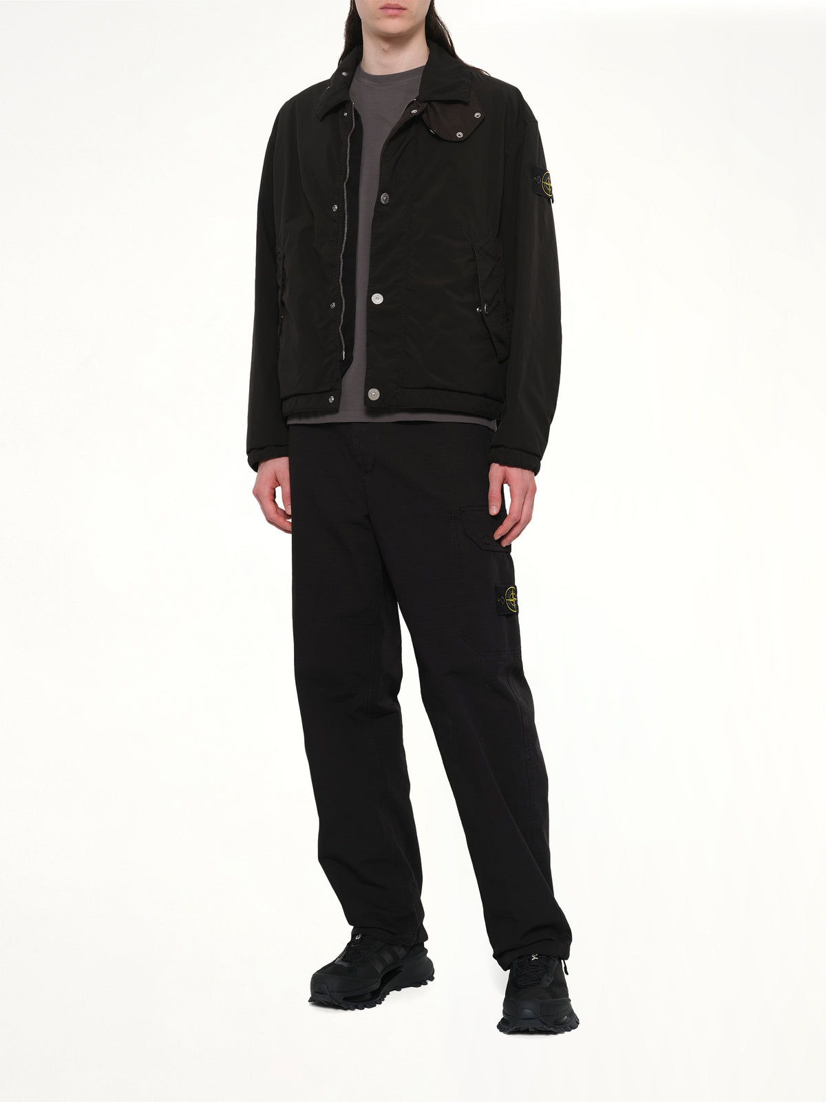 Q10001 Light Outerwear Jacket in Black