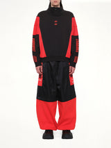 Adidas X Chavarria Watsonville Mockneck in Black/Red
