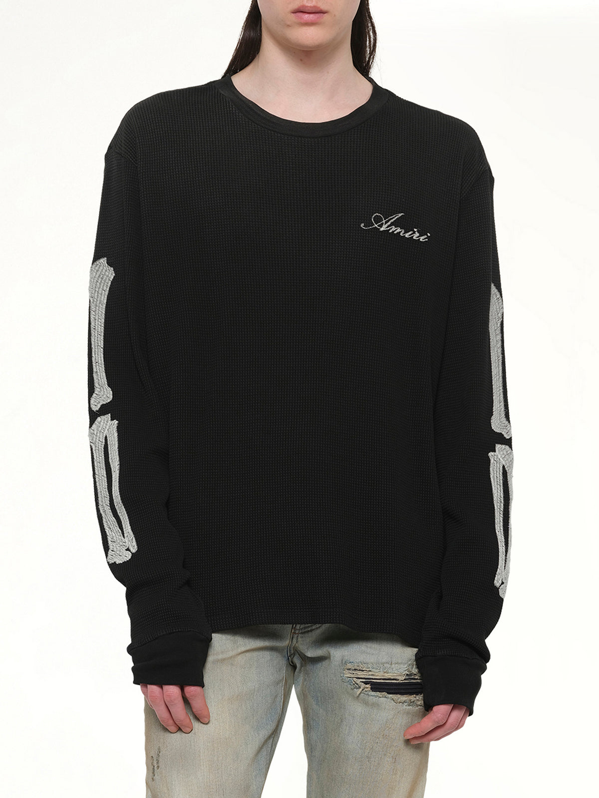 Bones LS T-Shirt in Black