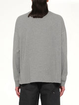 Louis Wain Long Sleeve T-Shirt in Grey Melange
