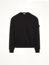 610002 Heavy Cotton Fleece Sweatshirt in Black