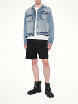 Washed Denim Jacket in Blue