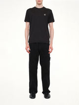2100027 Cotton Compass Patch T-Shirt in Black