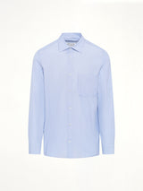 Stripe Long Sleeve Shirt in Blue