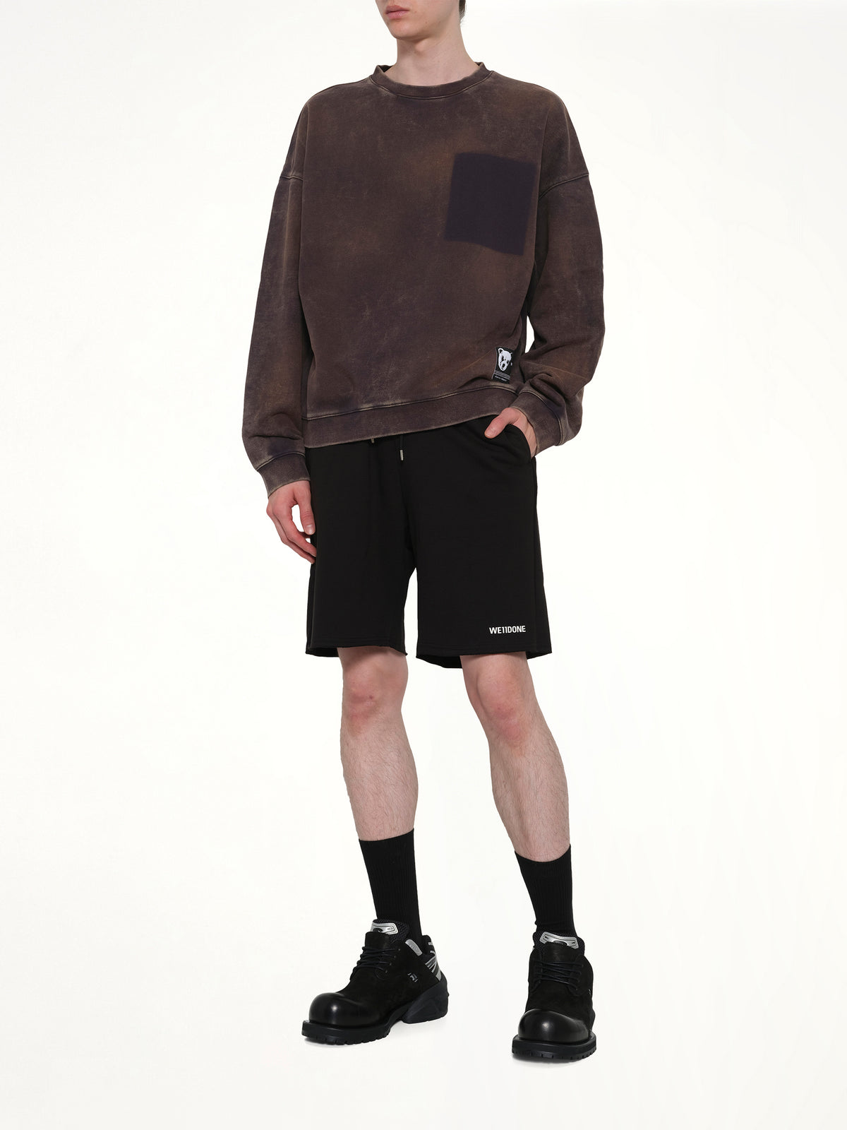 Basic Logo Shorts in Black