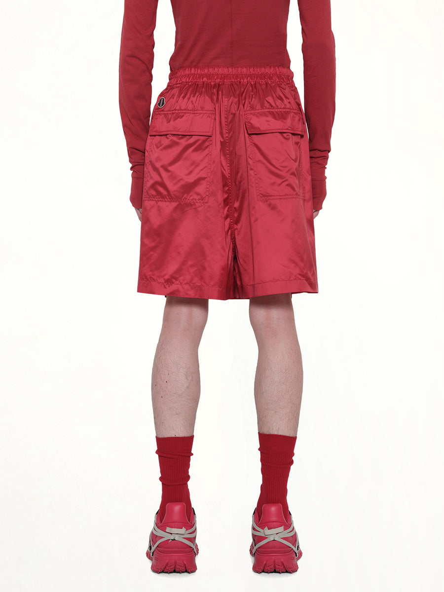 Rick Owens x Moncler Kiltshorts in Carnelian