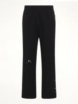 Piercing Detail Sweatpants in Black