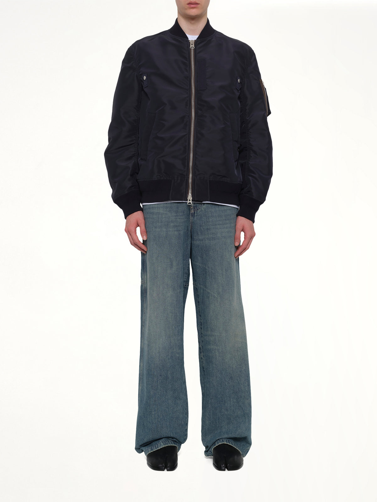 Classic Nylon Twill Blouson in Navy