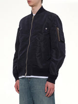 Classic Nylon Twill Blouson in Navy