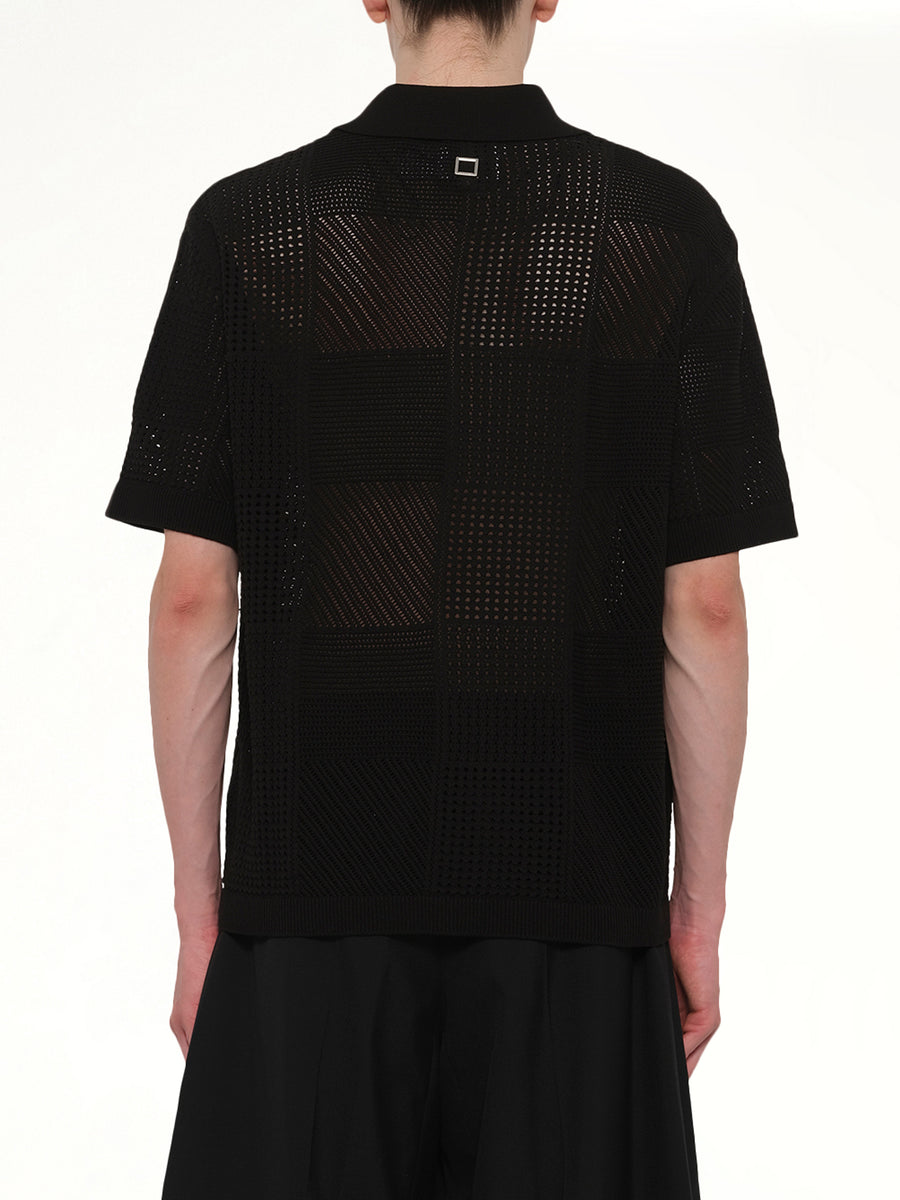 Knitted Shirt in Black