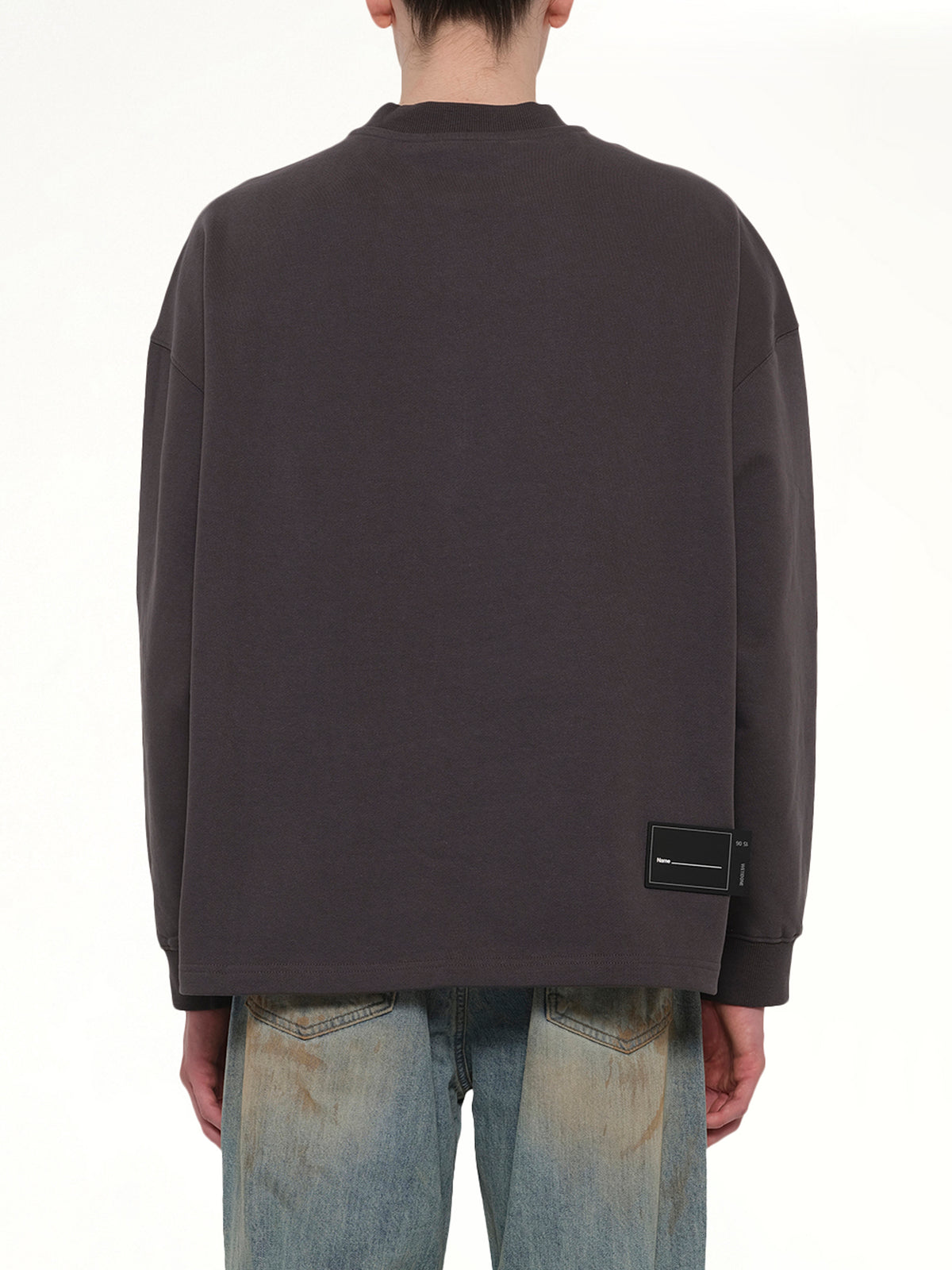 Front Logo Sweatshirt in Charcoal