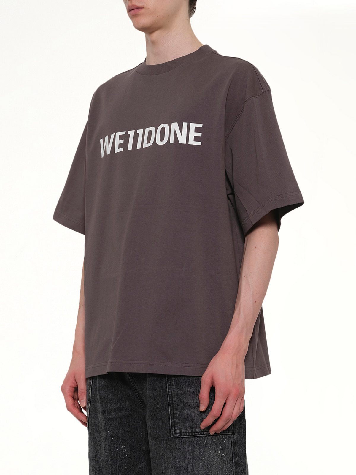 Basic Logo Large T-Shirt in Charcoal