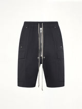 Twill Woven Cargobela Shorts in Black