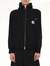 Carhartt WIP Cotton Jersey Hoodie in Black