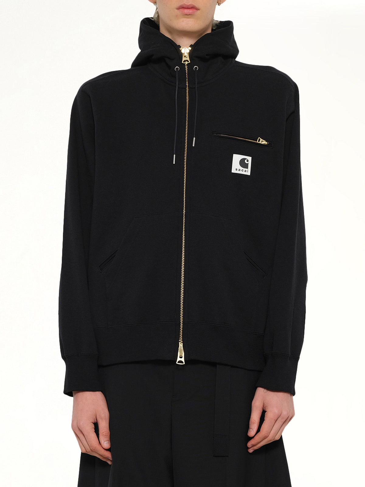 Carhartt WIP Cotton Jersey Hoodie in Black