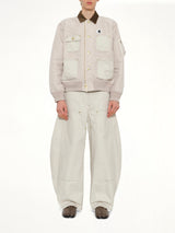 Carhartt WIP Nylon Twill x Duck Blouson in Ivory