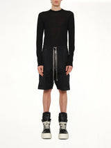 Twill Woven Cargobela Shorts in Black