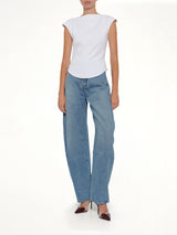 Round Pants in Cloudy Blue