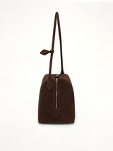 Le Bouledogue Medium Bag in Brun Fonce