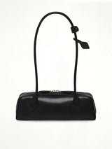 Le Teckel Small Goatskin Bag in Black