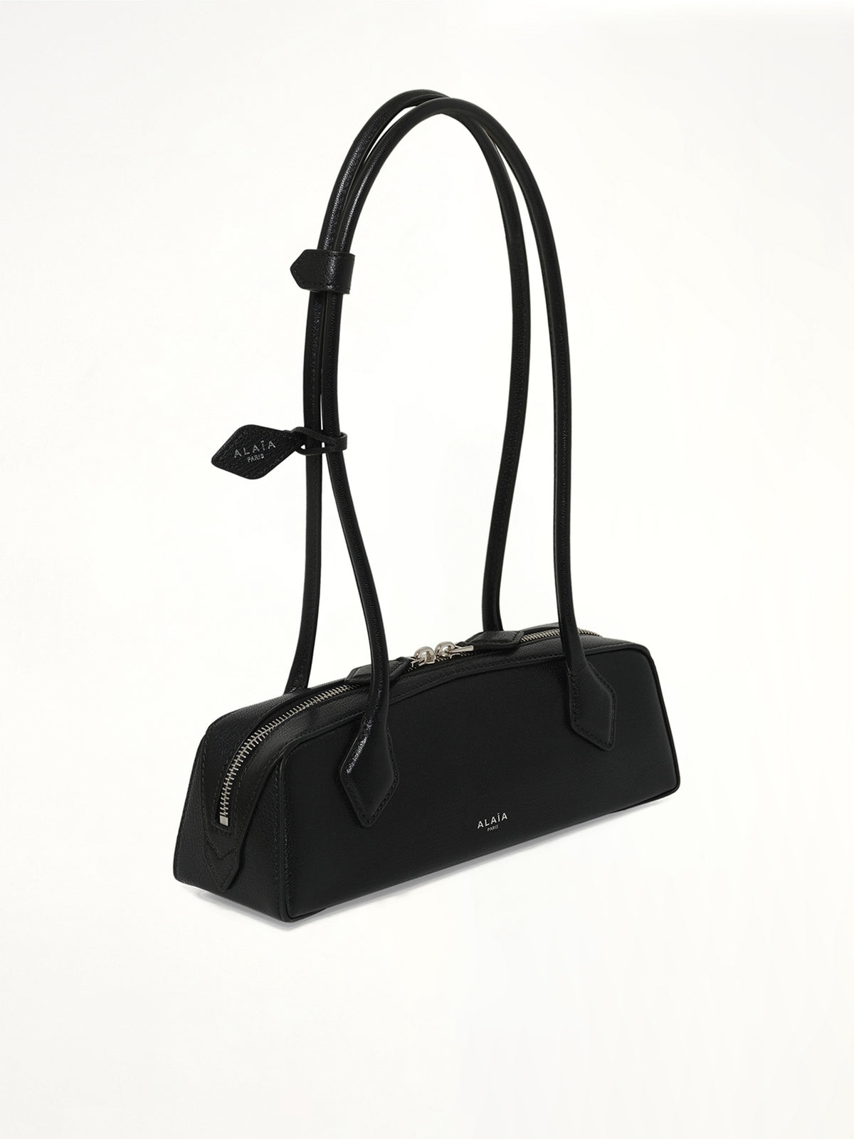 Le Teckel Small Goatskin Bag in Black
