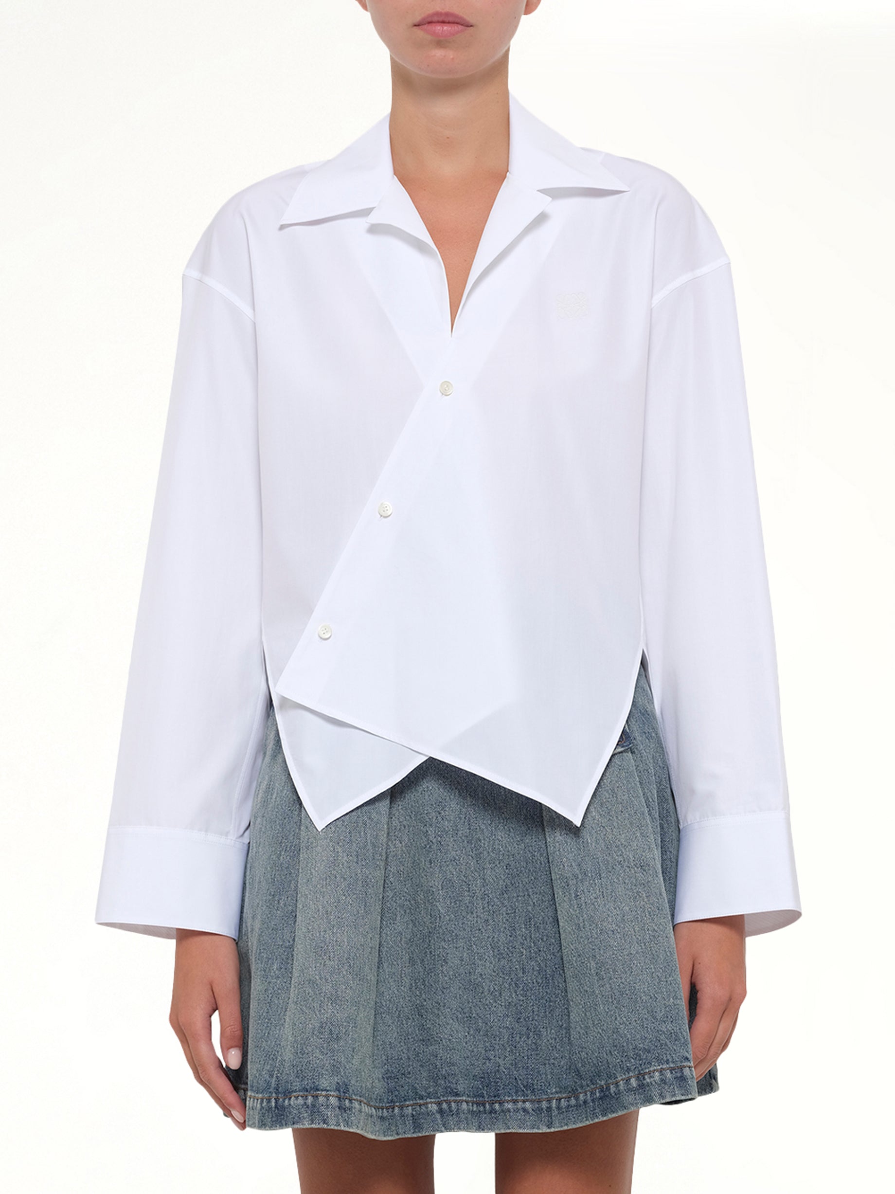 Fold Shirt in White