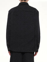 Laser Monogram Denim Shirt in Black
