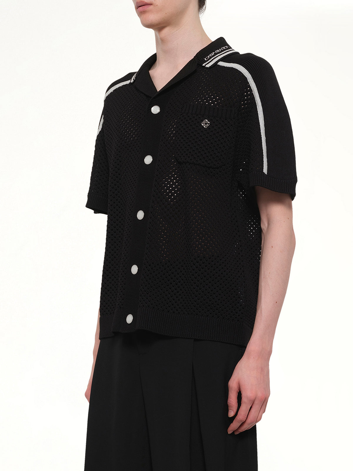 Casablanca Mesh Shirt in Black