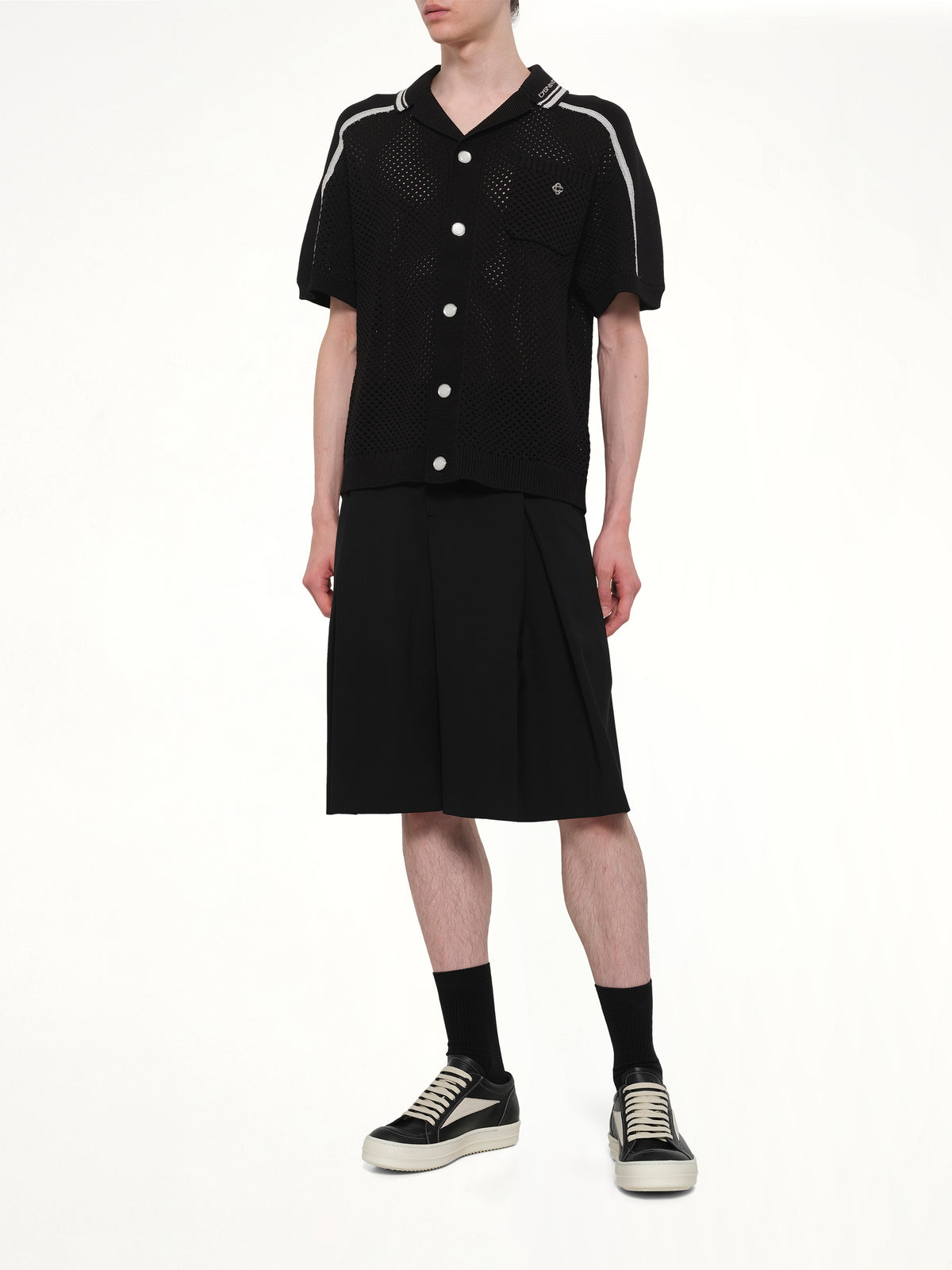 Casablanca Mesh Shirt in Black