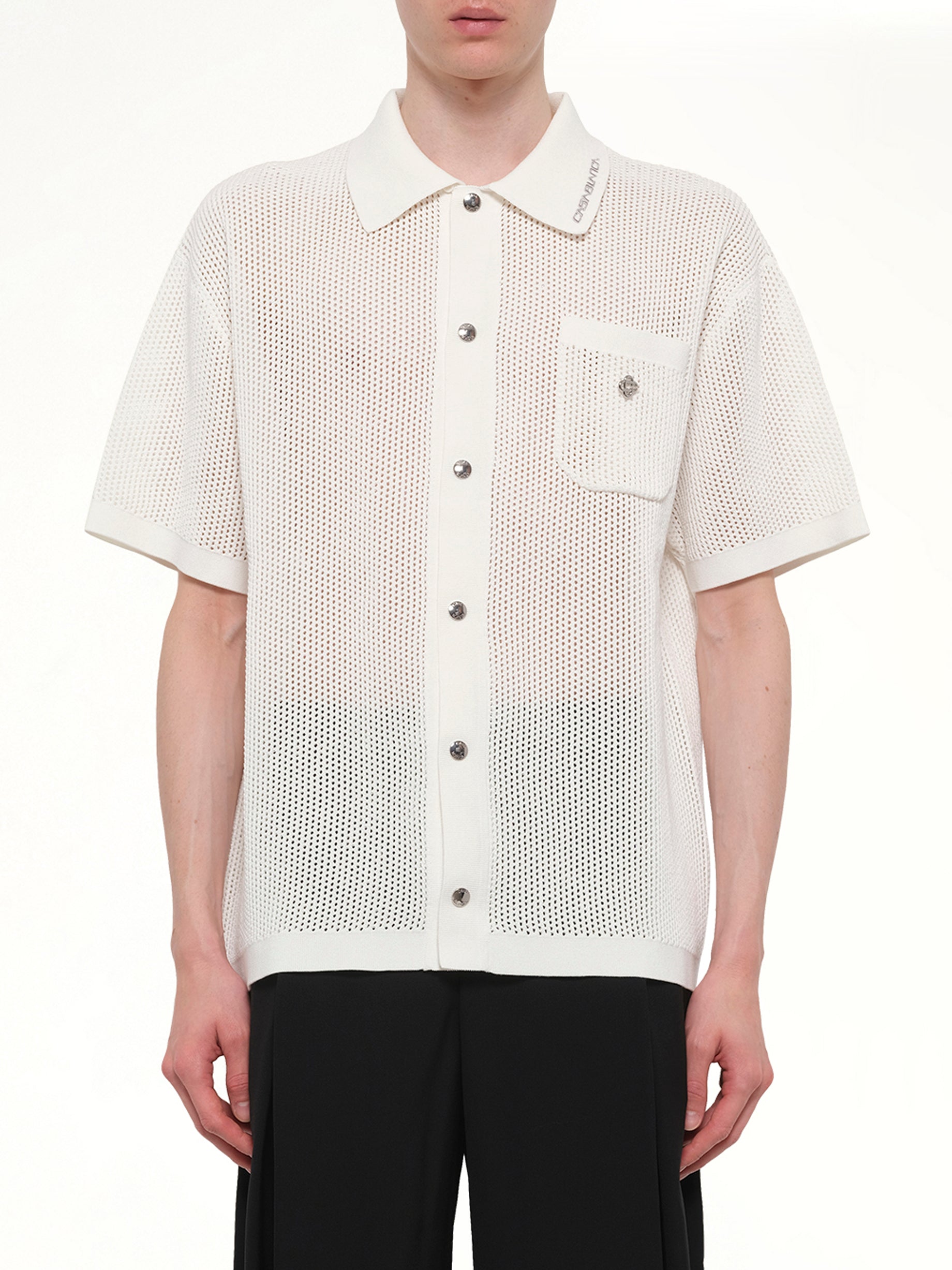 Mesh Shirt in White