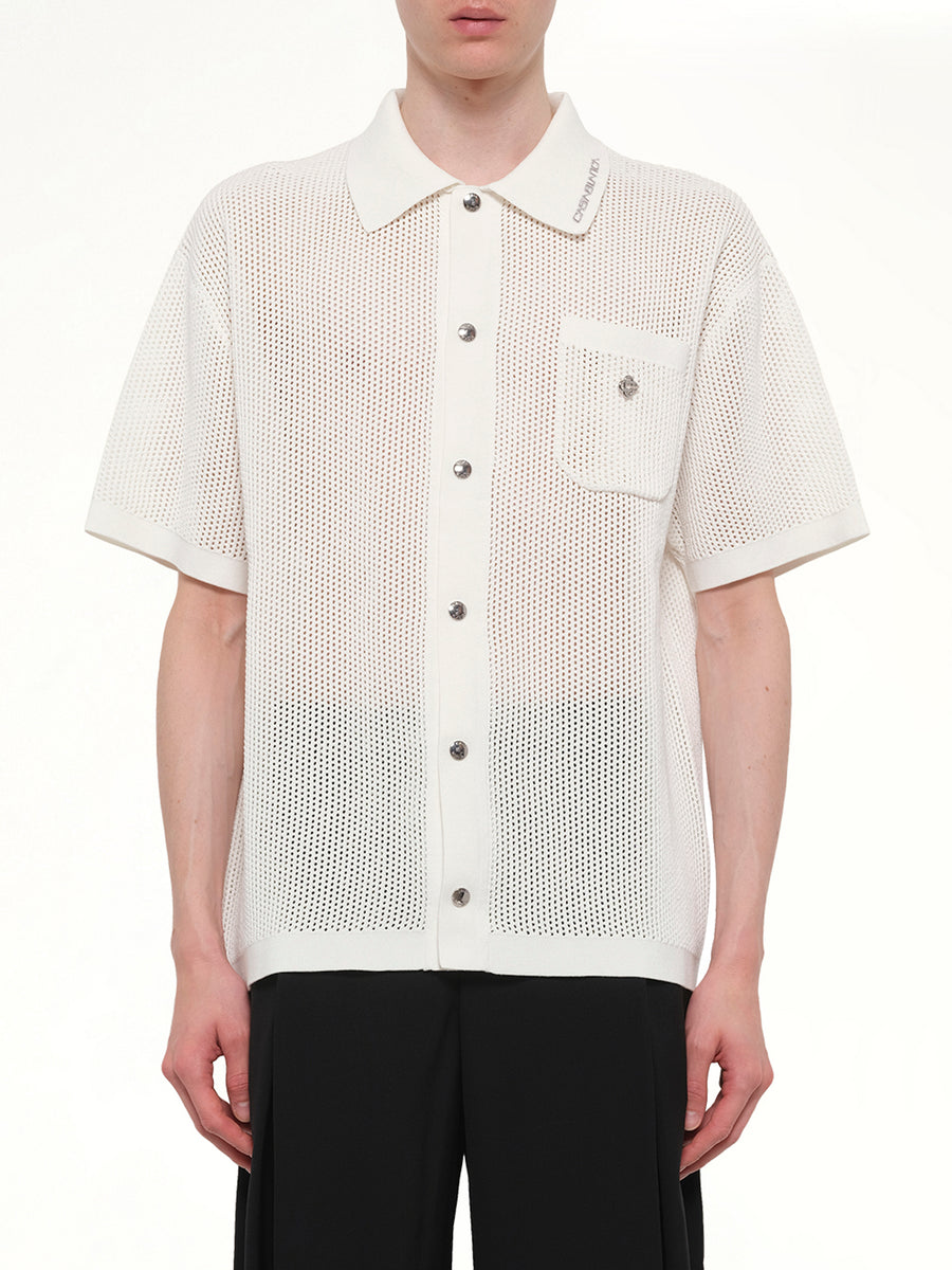 Mesh Shirt in White