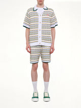 Tuck Stitch Shirt in White