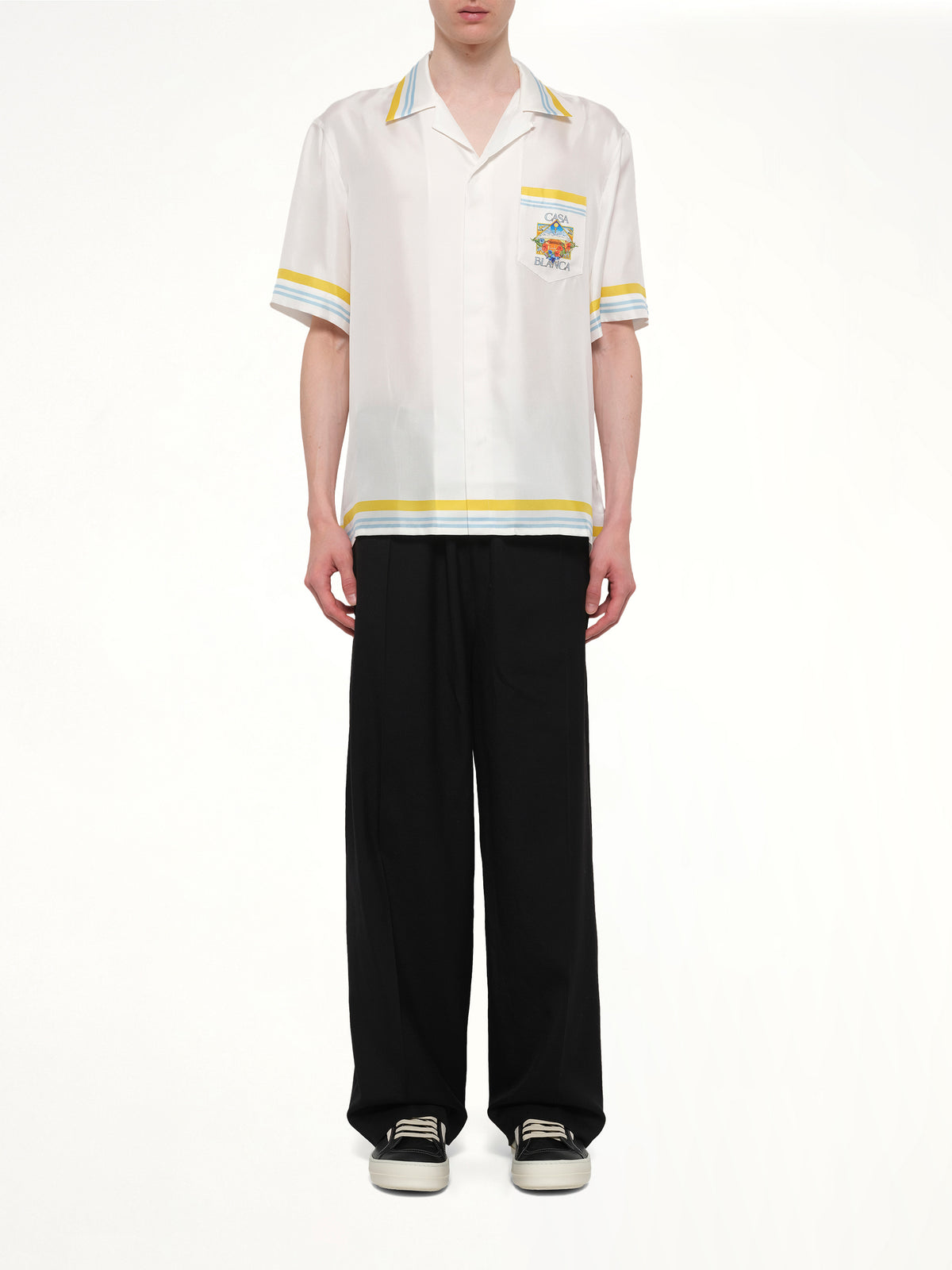 Tennis Landscape SS Shirt in White