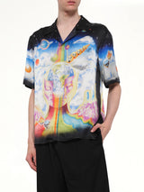 The Essential Experience Cuban Collar SS Shirt in Black