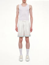 Dance Joy Silk Shorts in White