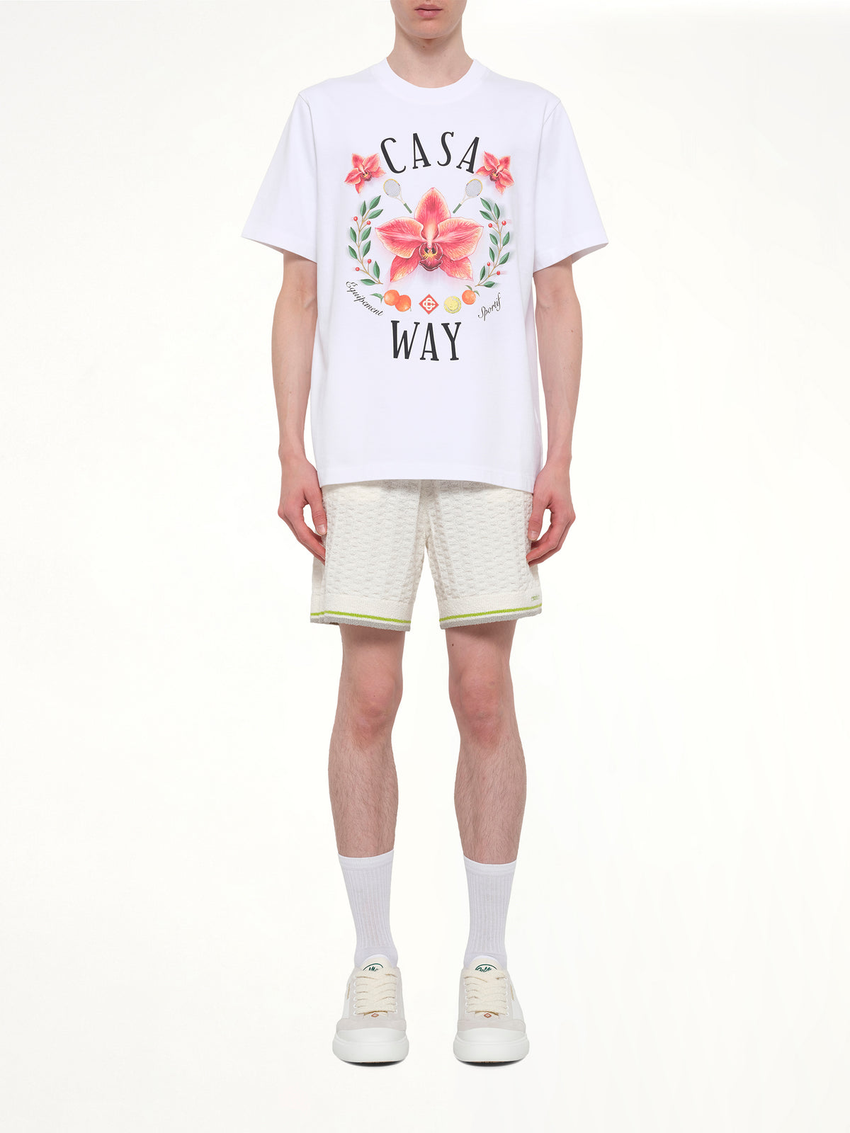 Casa Way Orchid Classic T-Shirt in White