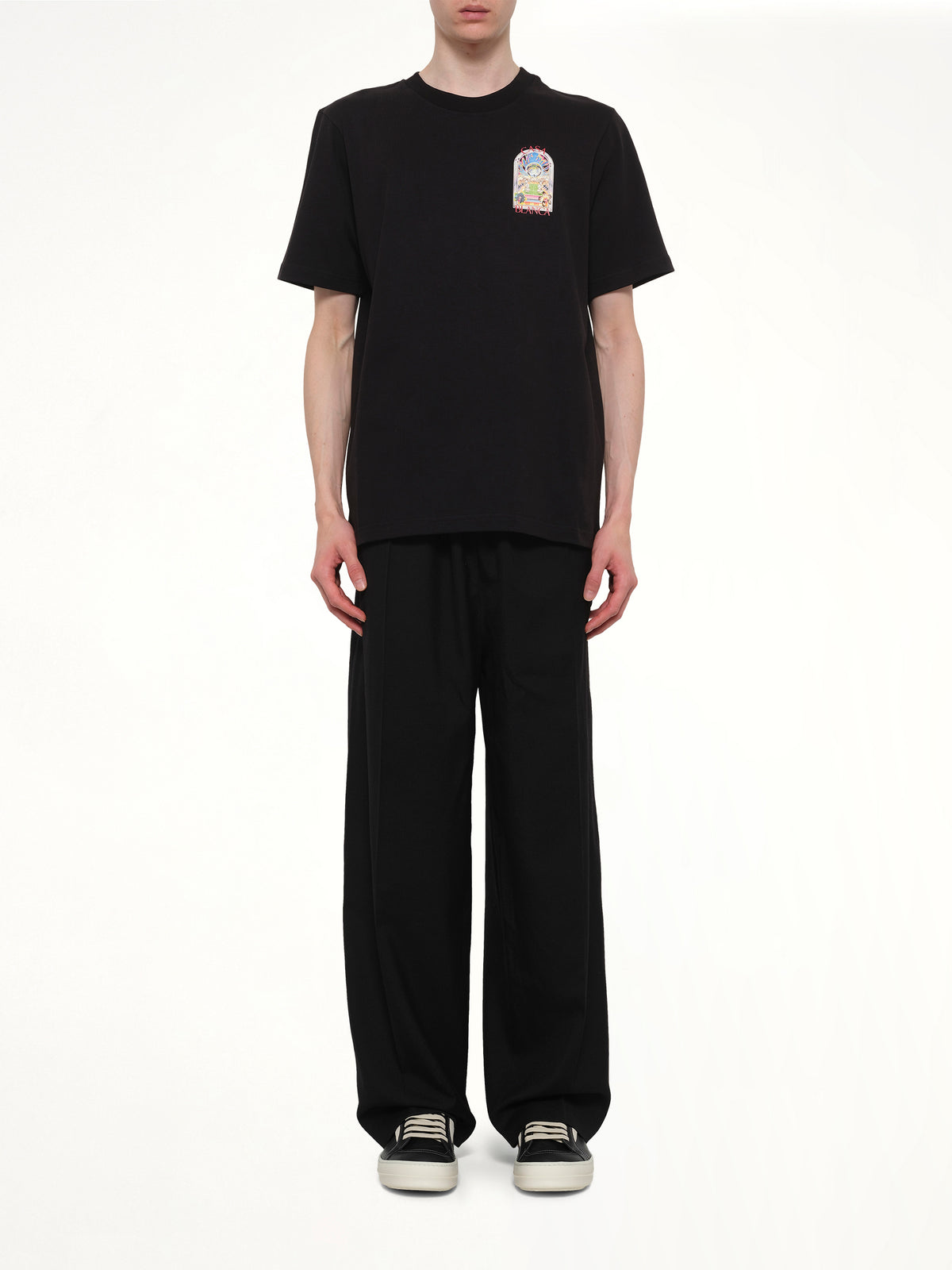 Tennis Landscape Classic T-Shirt in Black
