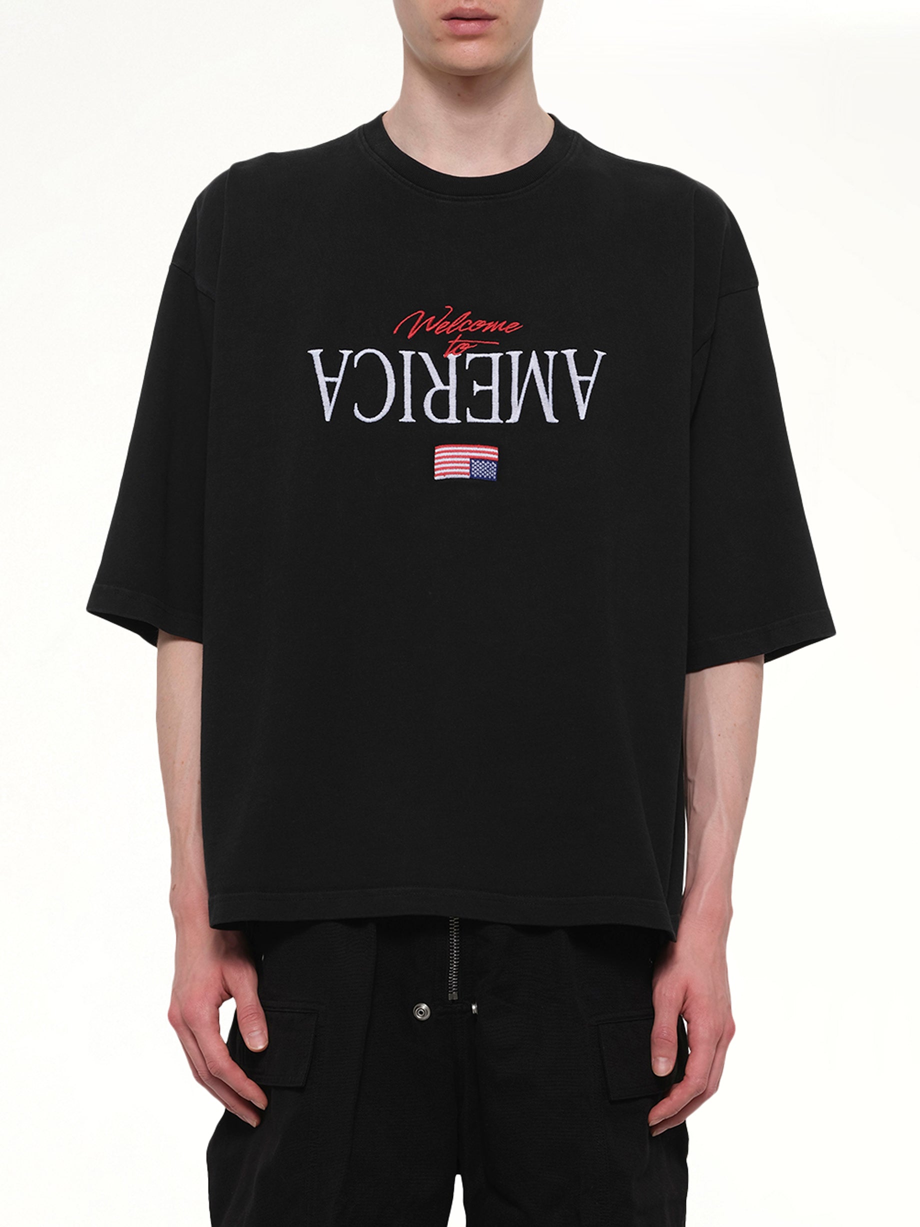 Welcome To America Buffalo T-Shirt in Black