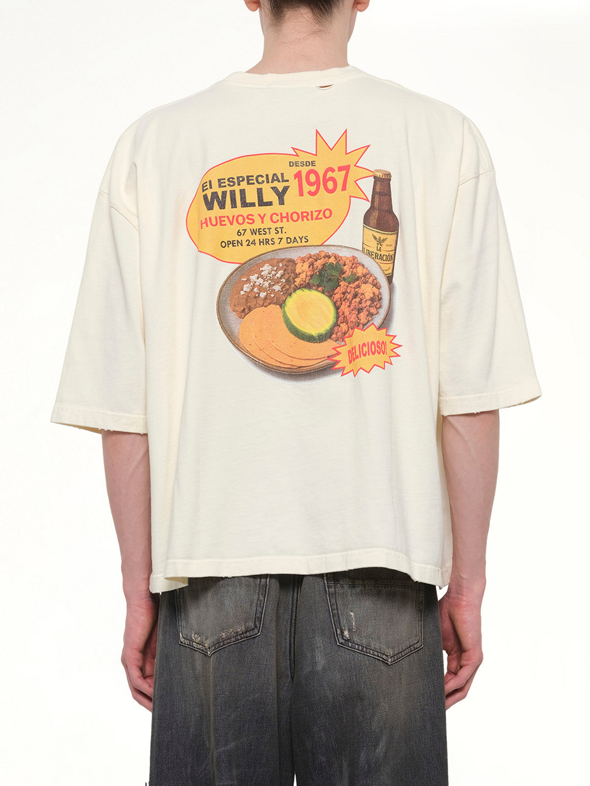 Willy's Taco Shop Buffalo T-Shirt in White
