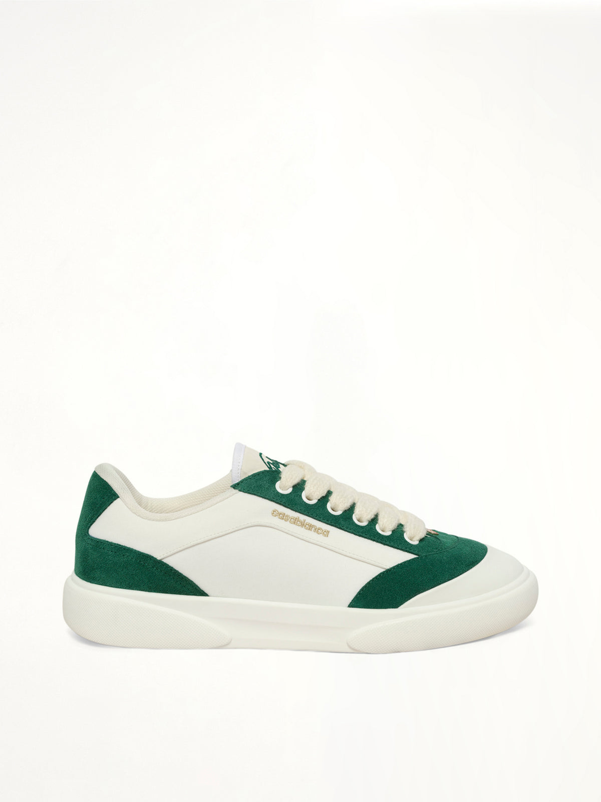 Del Mar Sneaker in White/Green