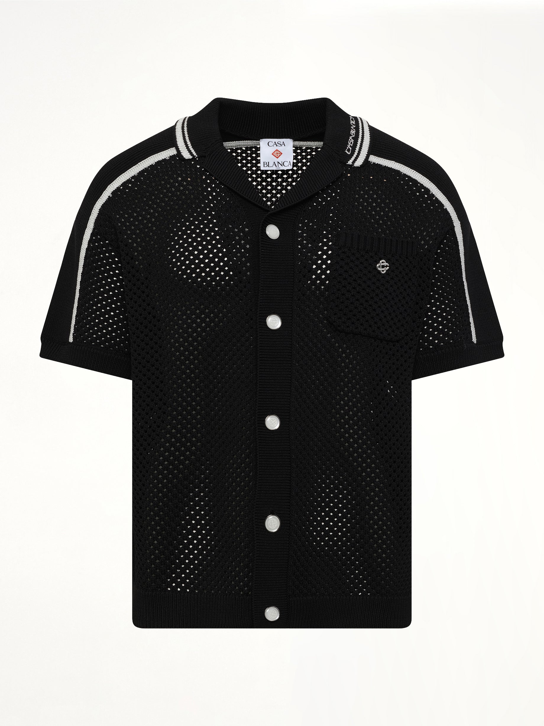 Casablanca Mesh Shirt in Black