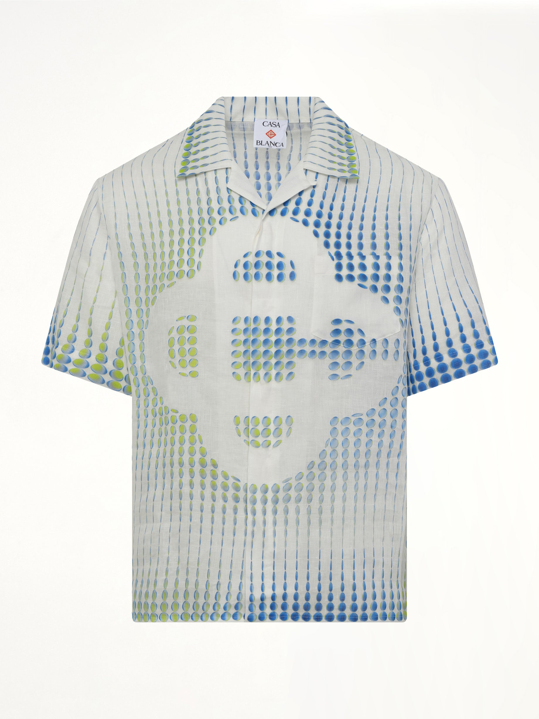 Pills Cuban Collar SS Shirt in White