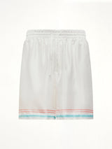Dance Joy Silk Shorts in White