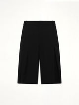 Pleated Baggy Shorts in Black