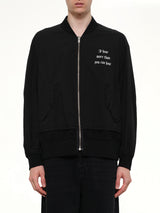 I Hear Bomber Jacket in Black