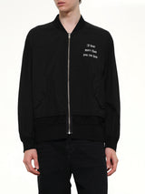 I Hear Bomber Jacket in Black