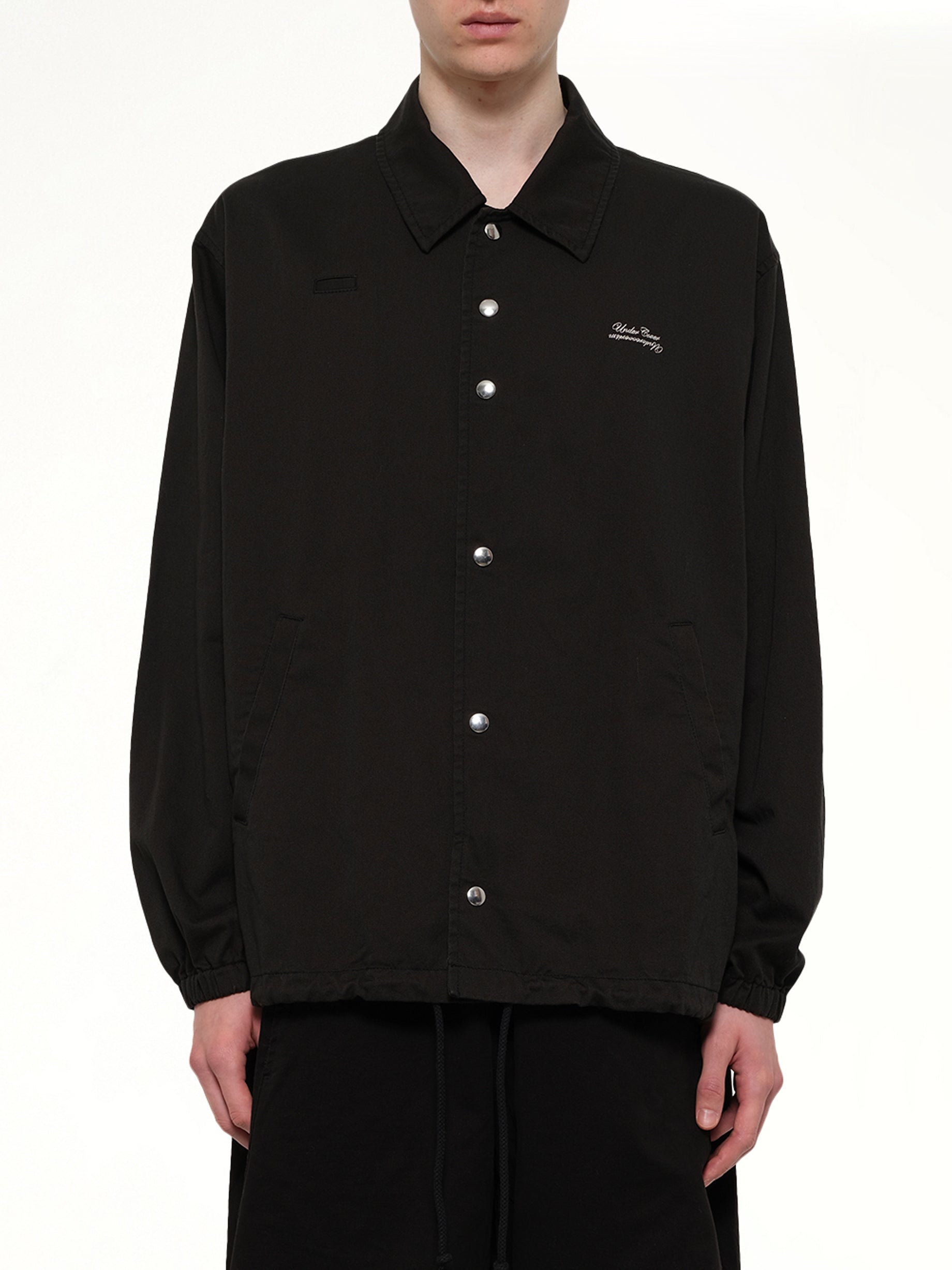 Cotton Coach Jacket in Black
