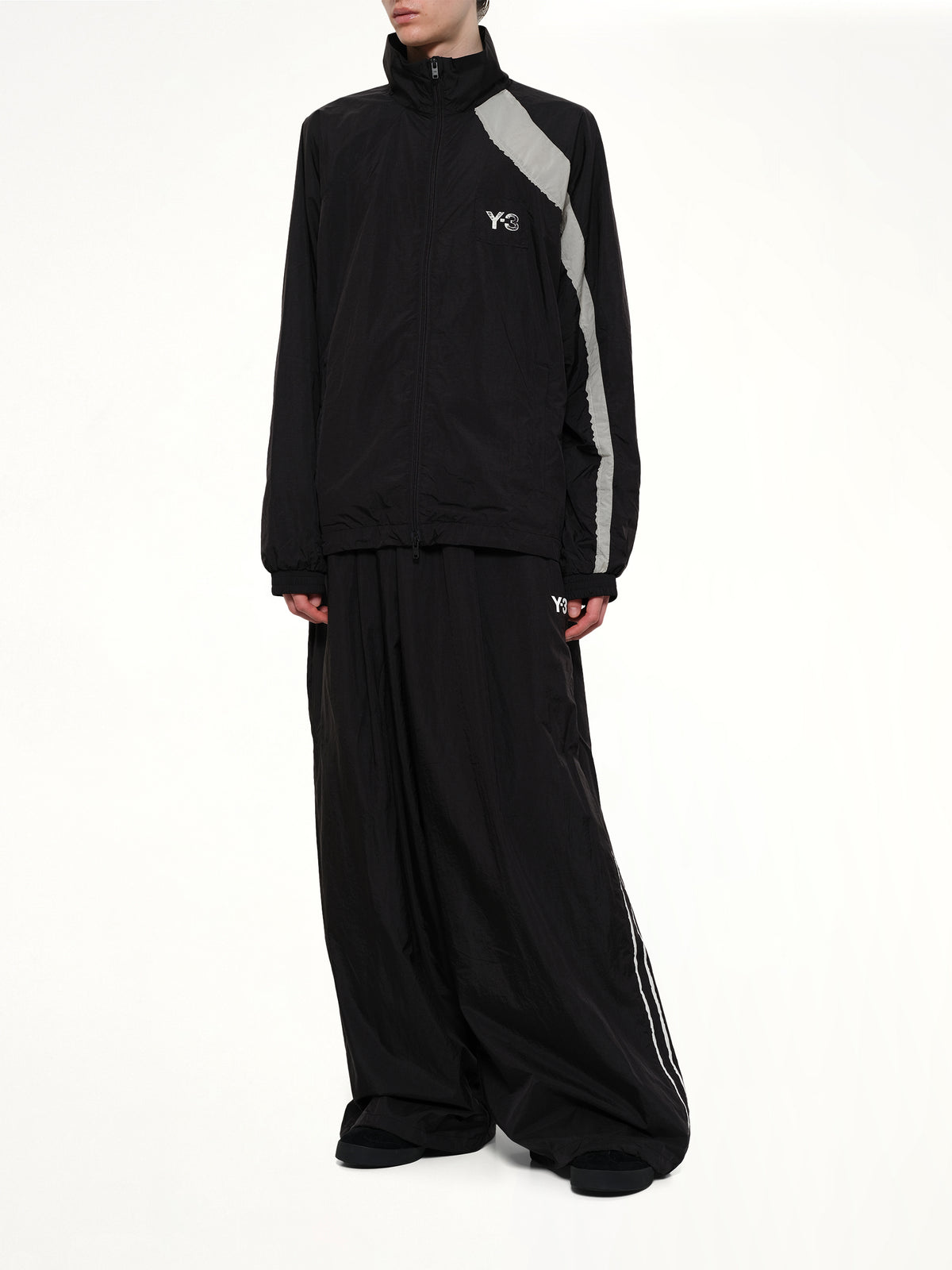 Reconstructed 3S Track Jacket in Black